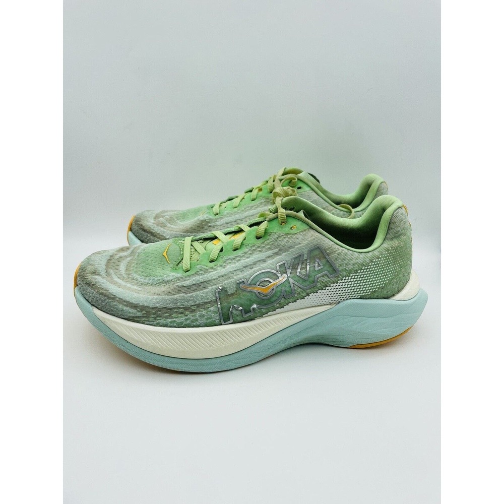 HOKA ONE MACH X Women’s SZ 9 lime Glow/sunlit Ocean 1141451 LGSO Running Shoe